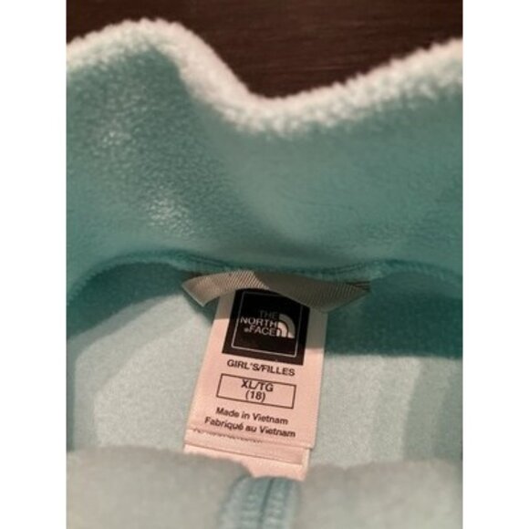 The North Face Youth XL Quarter Zip Pullover Green - Picture 3 of 3